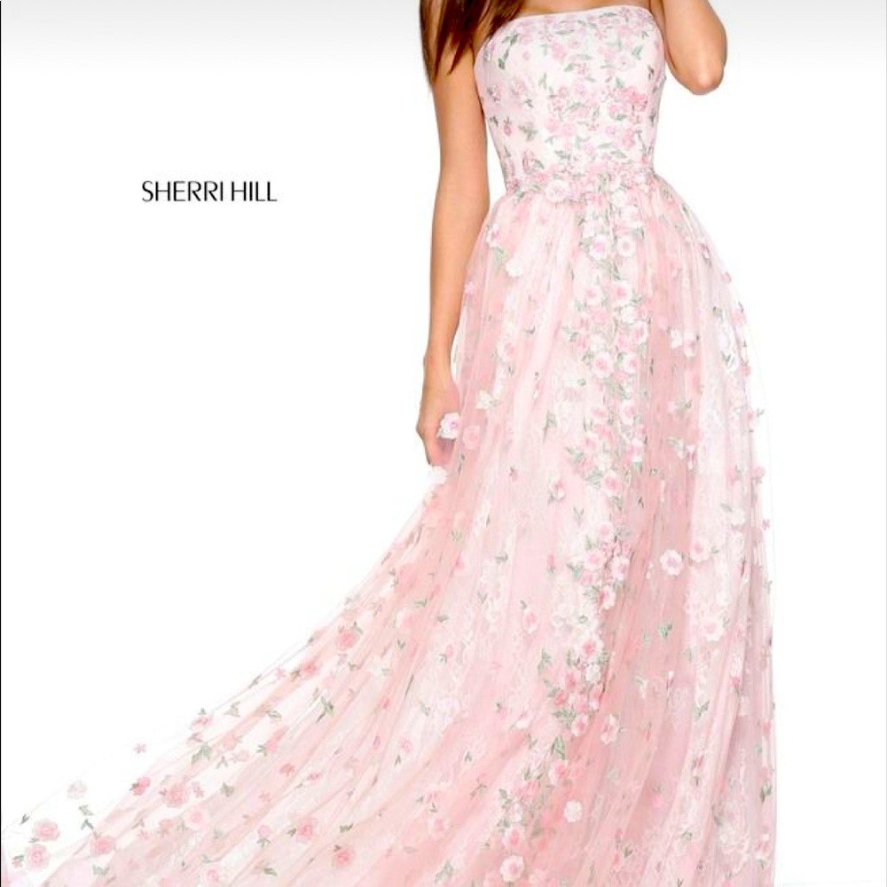 Sherri Hill Pink Prom Dress
